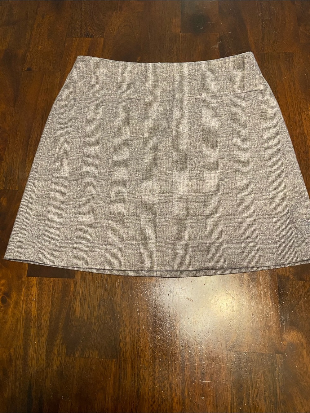 Theory Gray Brush plaid Mini Skirt - NWT